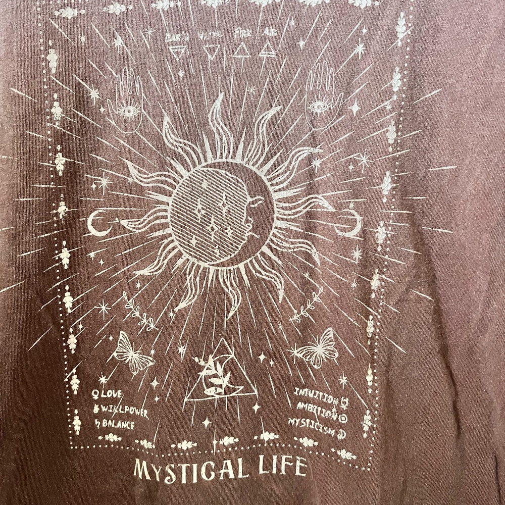 Full Tilt Brown Cotton T-Shirt